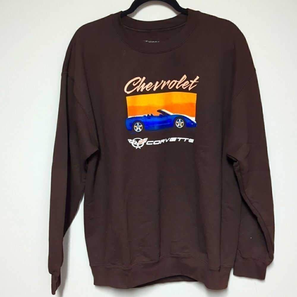 Chemistry Brown Chevy Corvette Crewneck Sweatshirt